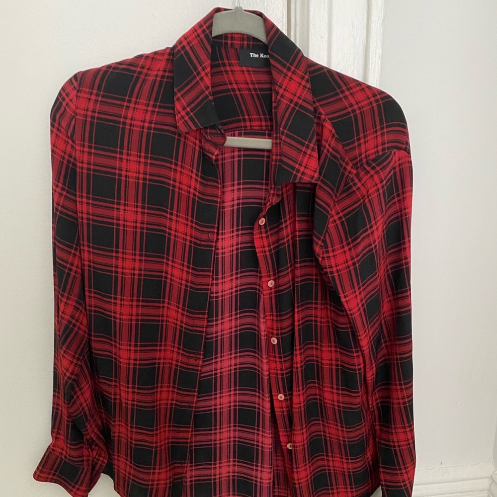 Kooples plaid button down